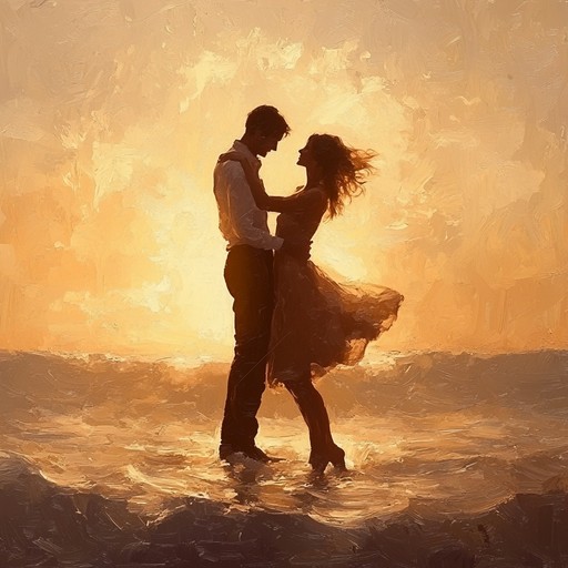 Picture an intimate duet of hearts under the benevolent gaze of the moon, where each sway in the dance echoes with emotional depth. This romantic mambo captures the essence of tender love and reflective nostalgia, drawing you into a beautifully serene and wistful atmosphere.