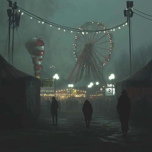 A dark and twisted waltz emerges from a haunted carnival. The sinister melody of the accordion, combined with ominous percussions and haunting violins, creates an eerie atmosphere. The piece transitions between playful eeriness and spine chilling suspense, making listeners feel as though they are trapped in a horrifying fairground of nightmares.