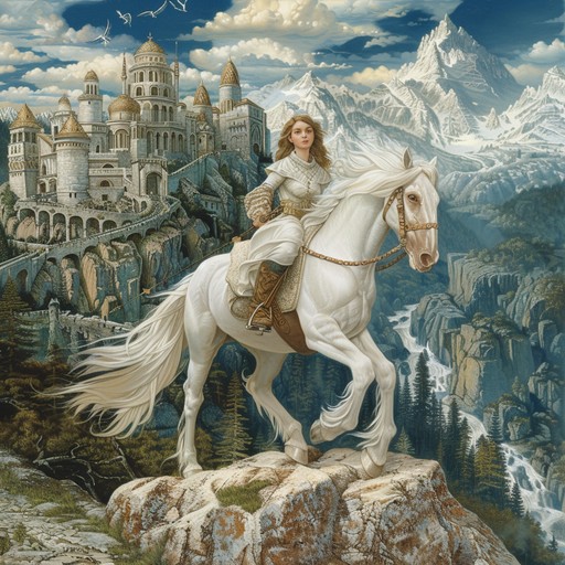 This energetic and uplifting instrumental power metal song features blistering guitar solos, galloping rhythms, and majestic orchestral elements that evoke images of a valiant hero on a quest for glory. The track builds in intensity, culminating in a grandiose finale that leaves the listener feeling victorious.