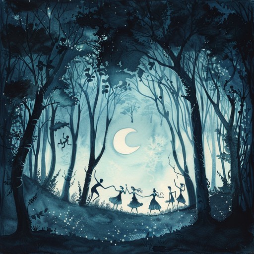 Bubbly synths and gentle, ethereal melodies paint a picture of an enchanted forest where mythical beings waltz under the dappled moonlight. The soft, flowing soundscape evokes a sense of wonder and magical serenity.