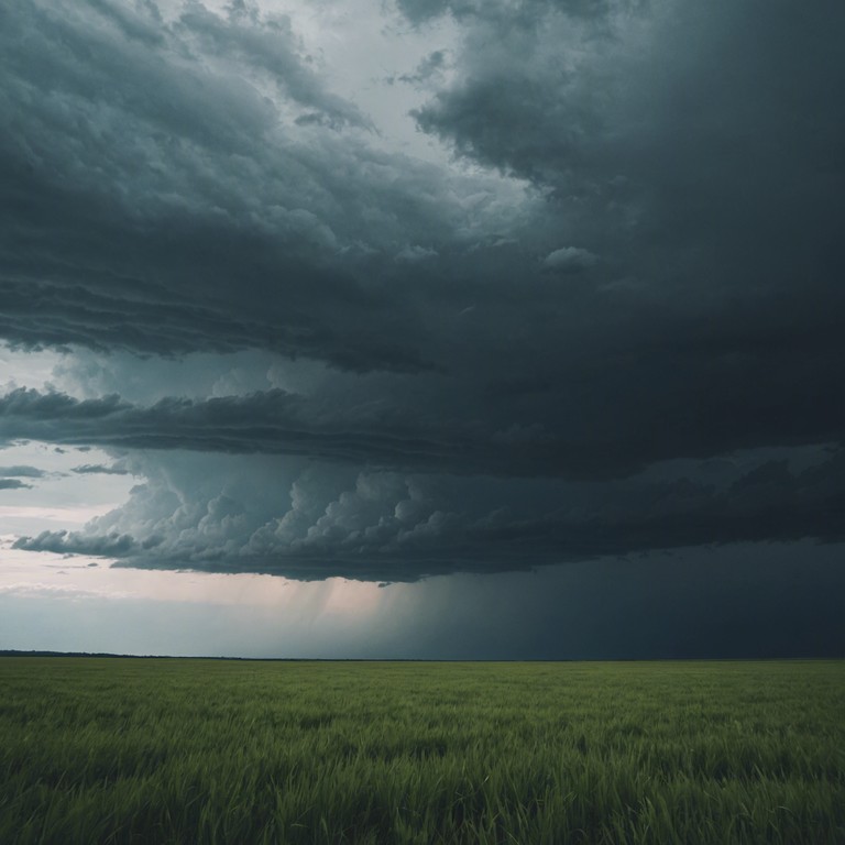 In this intense and evocative piece, the full orchestra battles through a soundscape that mimics the overpowering force of a storm sweeping over quiet countrysides. Instruments clash and cooperate to depict the tumultuous interaction between serene land and the raging weather above.