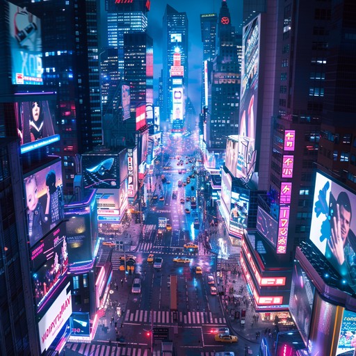 Imagine a futuristic cityscape, bathed in a kaleidoscope of neon lights, where digital pulses create a rhythmic heartbeat through the night; this track captures the essence of a high energy, techno savvy urban world where technology and humanity intersect. The music is layered, dynamic, and punctuated with digital soundscapes that mimic the sounds of a city that never sleeps.