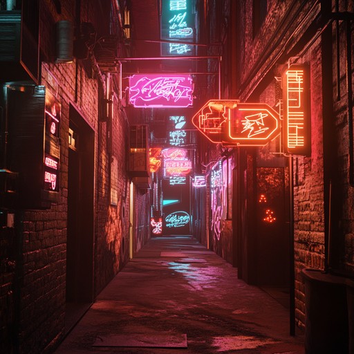 An intense and energetic ride through a neon drenched urban landscape, featuring sharp synth melodies and pounding beats that evoke the edgy atmosphere of the 80s city nightlife