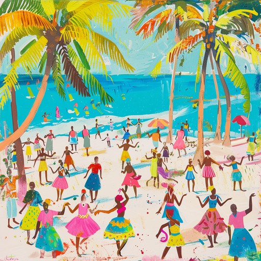 A sun soaked calypso tune with infectious rhythms, lively percussion, and syncopated melodies that transport listeners to a festive caribbean beach party, perfect for celebrating life, dancing, and carefree moments under the tropical sun