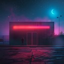 a pulsing, atmospheric synthpop instrumental