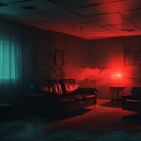 eerie lounge music with unsettling, mysterious, and sinister tones.