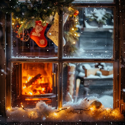 A soothing and emotional instrumental piece that reflects the essence of holiday warmth around a fireplace, with gentle piano notes and a serene atmosphere that brings back fond memories of past celebrations.
