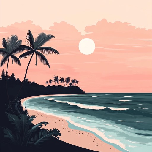 A tranquil instrumental mambo piece that captures the essence of a gentle ocean breeze at sunset, blending soft percussion with melodic flute lines to create a soothing and calming atmosphere.