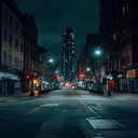 melancholic urban beats blend with soft melodies at night