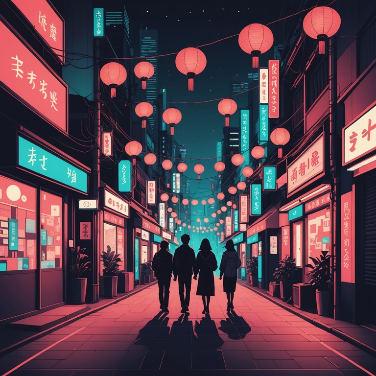 This track encapsulates the enigmatic aura of tokyo nights, combining traditional japanese instruments with modern j pop sensibilities to offer a mysterious and innovative sound. The composition, with its blending layers and enigmatic atmosphere, evokes the dynamic flow of life in a vast, sprawling metropolis.