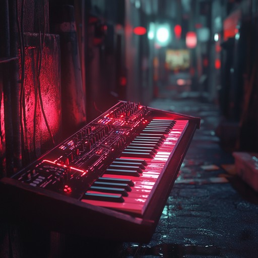 An instrumental j pop composition that intertwines gritty electronic beats with luminous neon synthesizers, capturing the edgy yet vibrant energy of city nights.