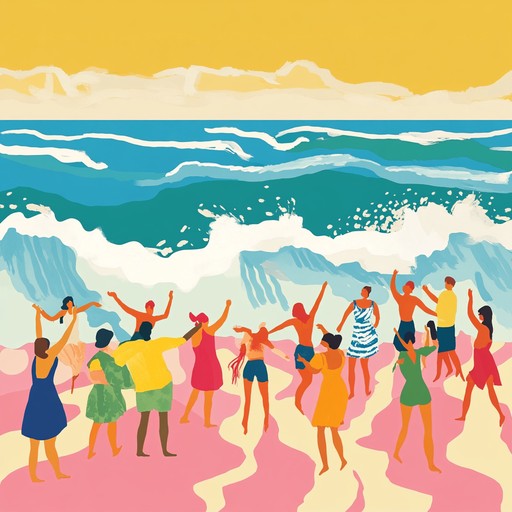 This vibrant summer dance anthem is crafted to energize beach parties with a mix of catchy synths and infectious rhythms. It captures the essence of summer freedom, joy, and friendships, making it an instant hit for any sunny gathering.