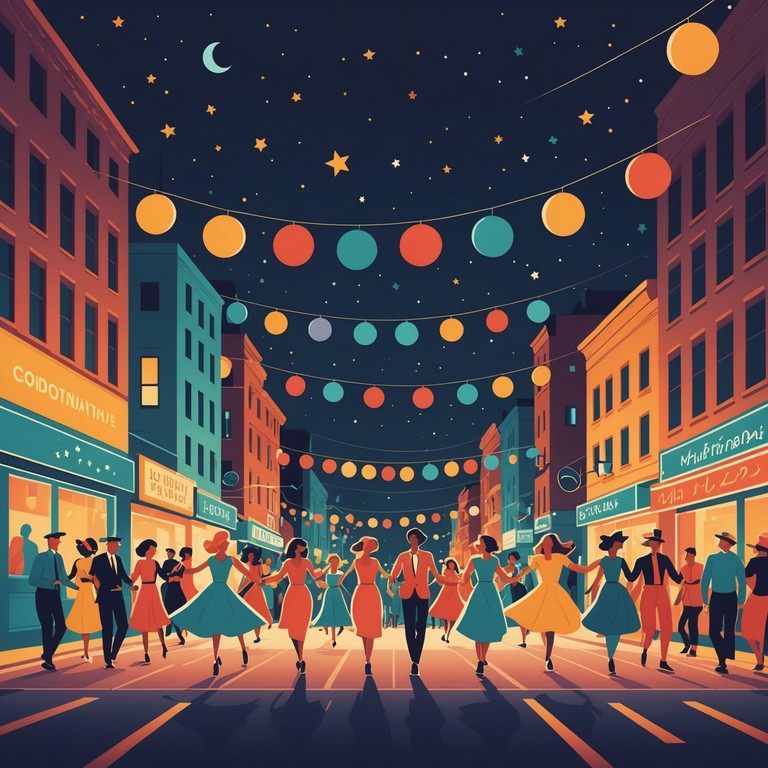 A lively samba track that encapsulates the spirit of a grand street carnival, full of dynamic percussion and an infectious beat that compels you to dance. Ideal for capturing the festive spirit of a warm summer night filled with dancing and joy.