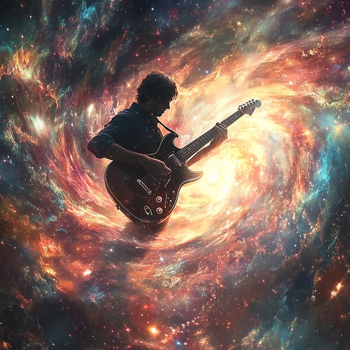 Experience a powerful hard rock instrumental that transports listeners to the farthest reaches of the universe. The track combines heavy guitar riffs with ethereal melodies, creating a soundscape that feels both aggressive and otherworldly