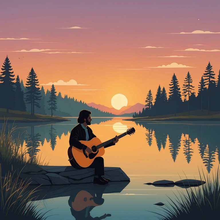 A soft rock composition where each guitar note acts like a gentle whisper against the backdrop of a setting sun, perfectly crafted to bring you into a state of relaxation and introspection.