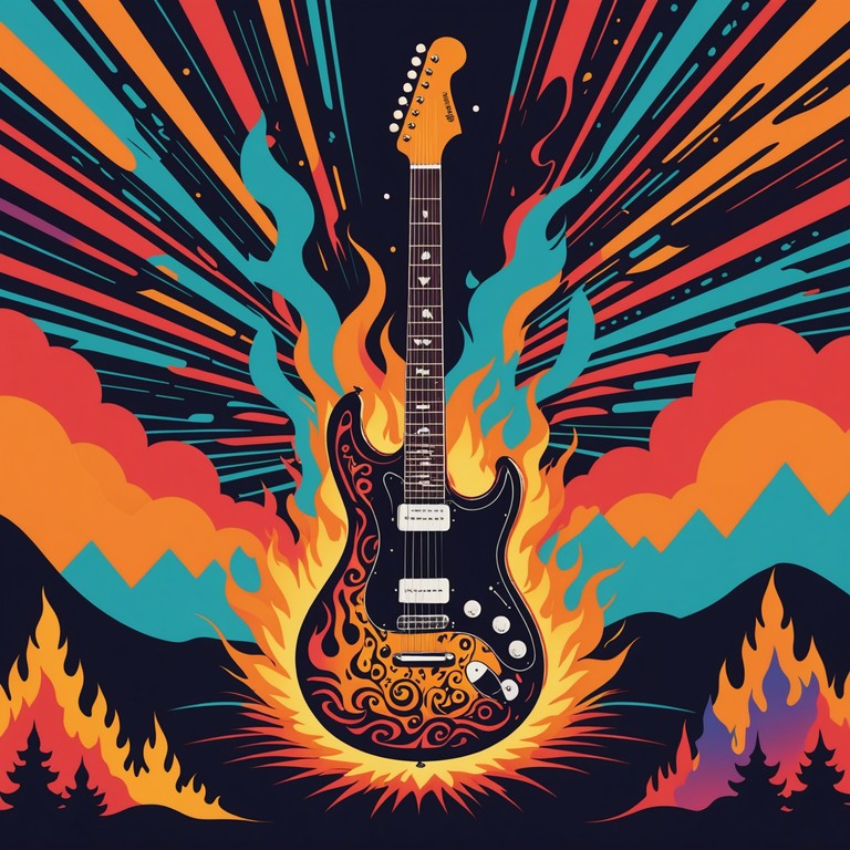 Explore an auditory trip with screaming electric guitars and relentless percussion, offering a soundtrack to a wildly thrilling ride. The experience is adorned with the intensity and energy only psychedelic rock can deliver.