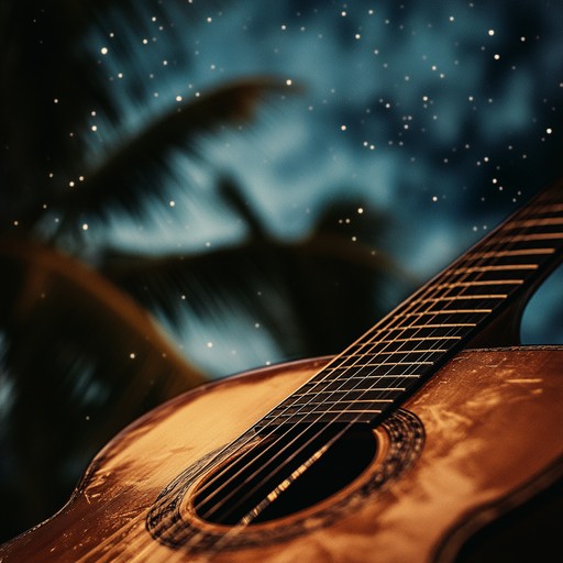 A captivating instrumental embodying the essence of smooth rumba, featuring flowing guitar melodies over subtle percussion. This piece transports listeners to an evening of intimate dancing under the stars, enveloped in the warmth and allure of a tropical paradise.