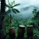 jungle percussion and exotic sounds for an immersive experience