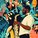 an upbeat fusion of latin beats and jazz melodies