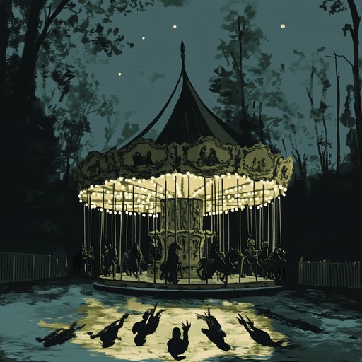 An instrumental piece that combines whimsical melodies with unsettling harmonies, creating a playful yet creepy atmosphere reminiscent of a carnival gone awry.