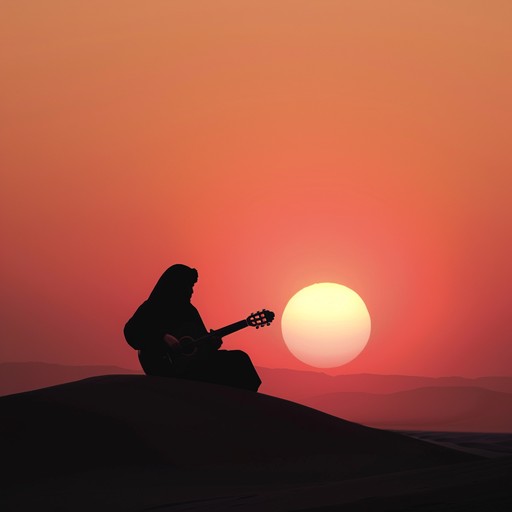 An evocative instrumental piece capturing the essence of middle eastern mystique, blending haunting melodies with rhythmic patterns that transport listeners to ancient deserts at dawn. The song uses traditional instruments and modern elements to create a fusion of past and present, evoking a sense of timelessness and enigma.