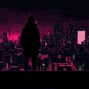 an eerie jpop instrumental with a menacing, futuristic atmosphere