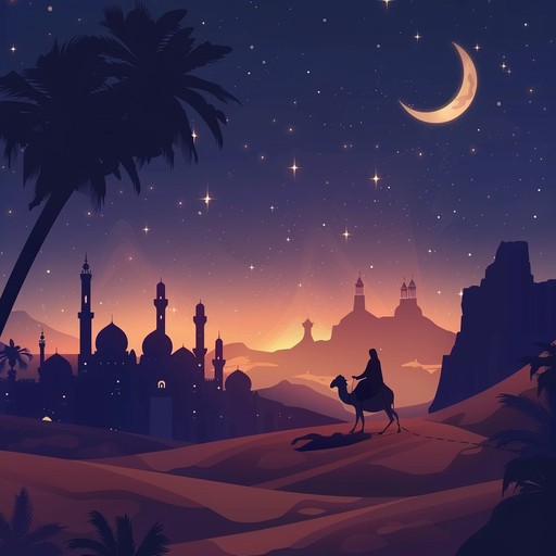 This gentle instrumental lullaby evokes the magic and mystery of the arabian nights tales. Soft, shimmering strings and delicate wind instruments weave a comforting melody, while subtle percussion adds a hypnotic rhythm. The song has a dreamy, otherworldly quality that transports the listener to a realm of flying carpets, genies, and exotic desert landscapes bathed in starlight. Perfect for lulling a child to sleep or for quiet moments of relaxation and imagination.