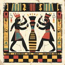 whimsical drum and bass with ancient egyptian inspired melodies