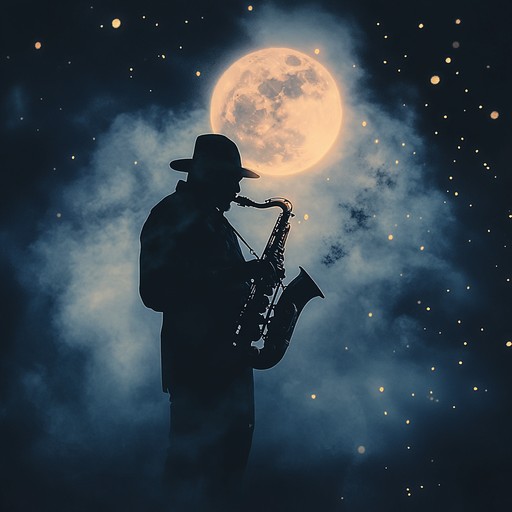 An instrumental blend of haunting saxophone melodies, capturing the allure of nighttime mysteries and the elegance of a bygone cabaret era.