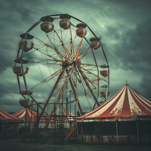 Step into an enigmatic carnival where eerie melodies float through the night air, accompanied by unsettling rhythms that create a sense of anticipation and suspense. The music takes you on a journey through haunted rides and enigmatic sideshows, evoking a chilling yet mesmerizing atmosphere.