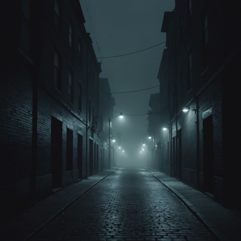 This track encapsulates the feeling of a dystopian urban landscape under the cloak of darkness, featuring layered, sinister beats that mimic the lurking shadows in a city that never sleeps. Pulsating rhythms meet deep bass lines, creating an ominous soundscape.