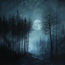 a hauntingly beautiful instrumental journey through a mystical forest bathed in moonlight