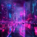a futuristic groove blending electronic beats and organic sounds.