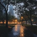 melodic drifts in a serene urban environment.