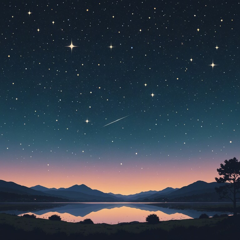 This track presents a soul soothing soundscape ideal for gazing at stars and reflecting on profound thoughts. Soft synths ripple like waves against a simplistic melody, creating a sense of introspective peace under the night sky.