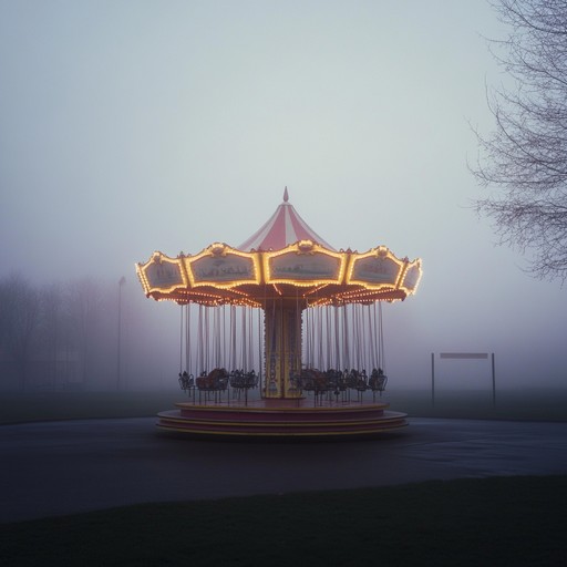 An instrumental tune combining wistful carnival sounds with a poignant touch of heartache. With the mournful strum of accordions and delicate chimes, it paints a picture of a waning carnival lost in time, filled with memories that evoke sorrow.