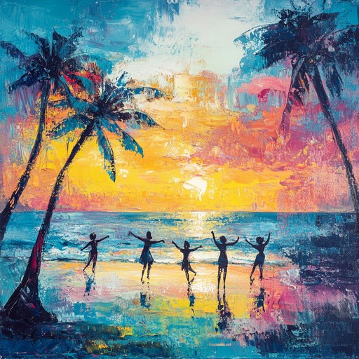 A lively rumba piece that embodies the warmth of a sunny island, featuring vibrant congas, cheerful melodies, and dynamic rhythms. The composition gradually builds into an uplifting crescendo, inviting listeners to dance and feel the joy of a tropical paradise.