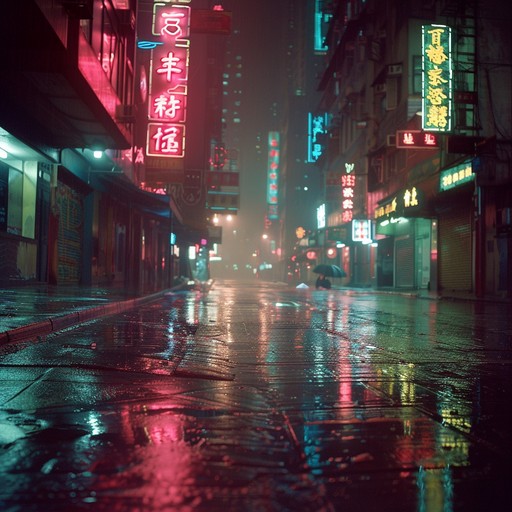 A dynamic r&b composition that combines deep rhythms, suspenseful melodies, and an engaging intensity. Imagery of a neon drenched midnight chase highlights the thrilling essence of this intricate blend of vintage and contemporary elements.