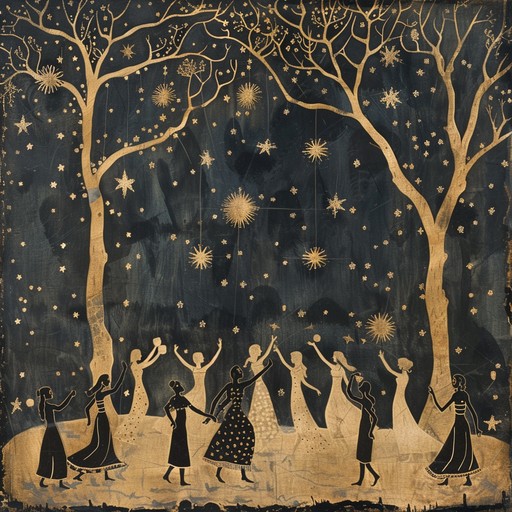 Under the blanket of a starry, moonlit sky, the ethereal sounds of flutes and rhythmic tribal drums unfold a mystical narrative. This piece evokes the sacredness of ancient rituals and connects listeners to the ancestral spirits and rhythms of the earth