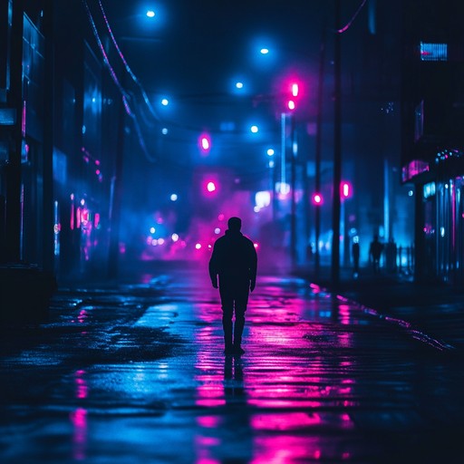 An instrumental track that captures the quiet solitude of nighttime in the city, using warm synth melodies and gentle rhythms to evoke an intimate atmosphere