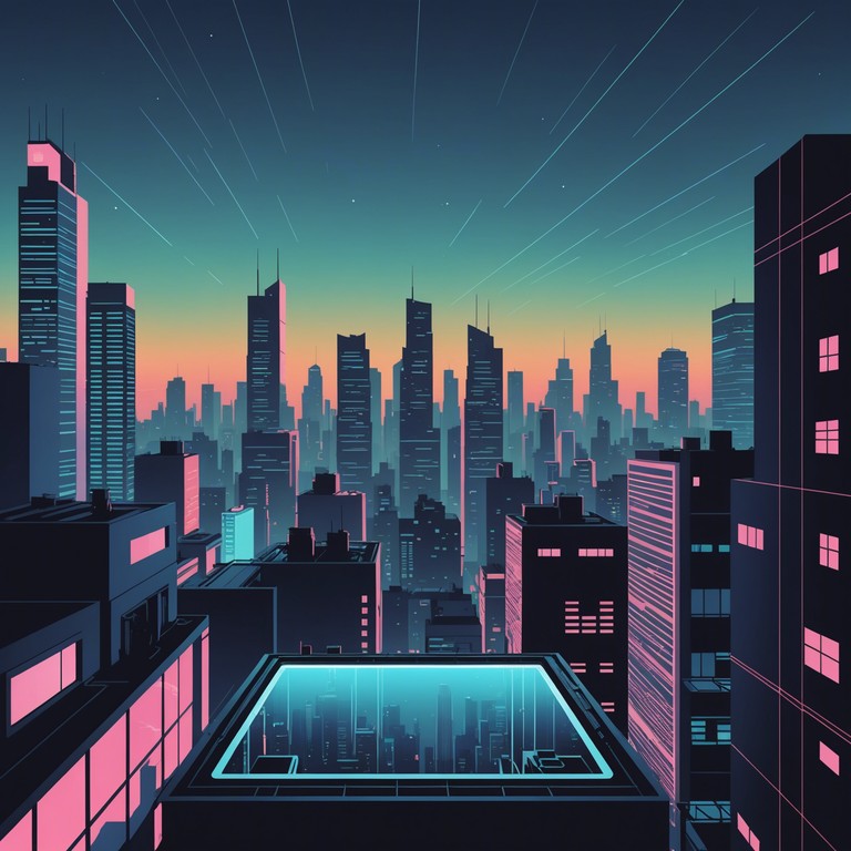 Dive deeper into a city where the digital and organic intertwine seamlessly. The track features layers of electronic melodies that inspire and elevate, crafting an audio manifesto for the neon lit world of tomorrow. It combines ethereal synths with a rhythmic pulse that captures the spirit of a cyberpunk dawn.