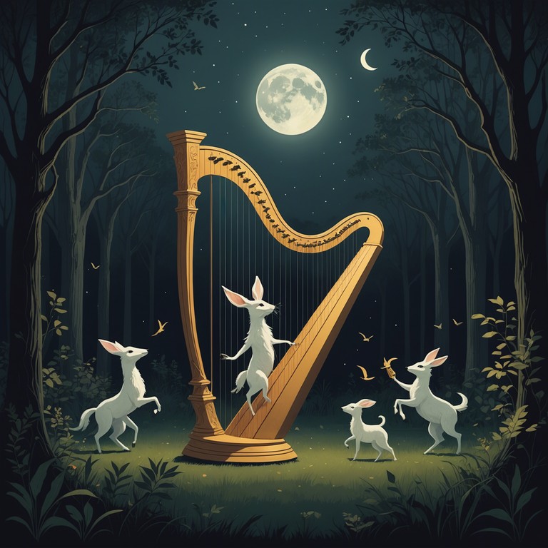 A whimsical harp leads this delightful musical journey, perfect for daydreaming or creative inspiration. As the melodies play, imagine yourself wandering through an enchanted forest, surrounded by the beauty of nature and the unseen magic of the old world.