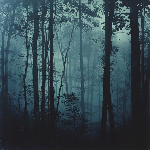 This orchestral composition uses dissonant strings, ghostly woodwinds, and ominous percussion to create a chilling atmosphere reminiscent of wandering through a dark, haunted forest, making listeners uneasy and on edge with every note.