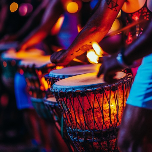 An instrumental piece featuring driving samba beats, energetic percussion, and dynamic melodies that evoke the fiery energy of brazilian carnivals