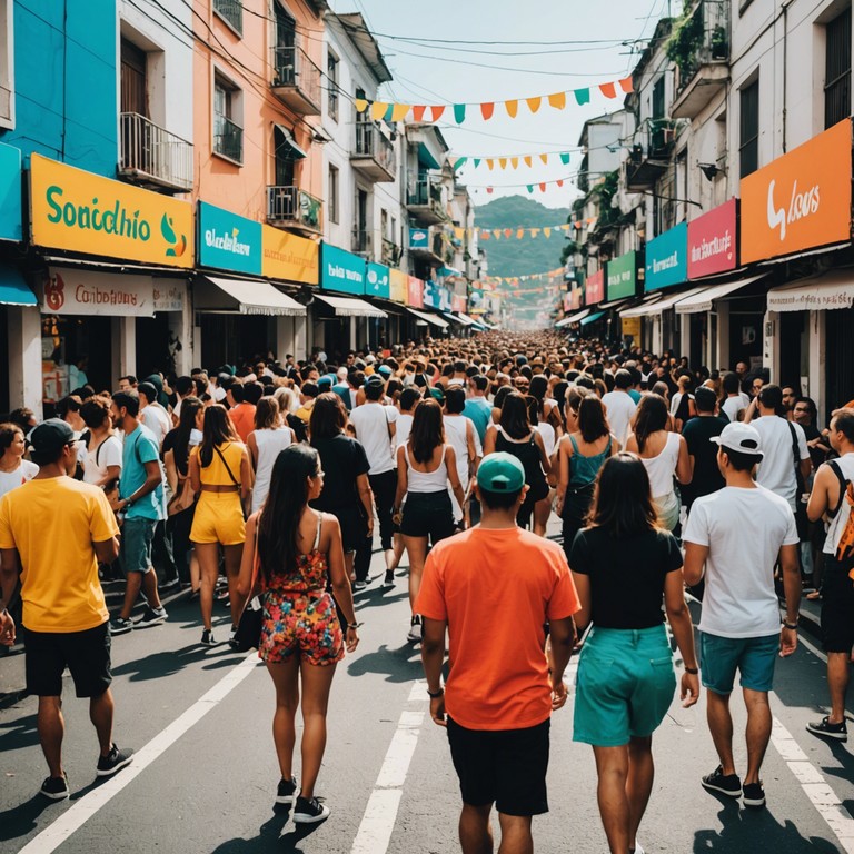 A lively samba track that embodies the vibrant energy and warmth of rio de janeiro. With a strong rhythmic foundation, the music invites you to dance and celebrate under the sunny skies, encapsulating the joyous atmosphere of a festive brazilian summer day.