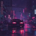 a dark and atmospheric journey through a neon-lit cityscape