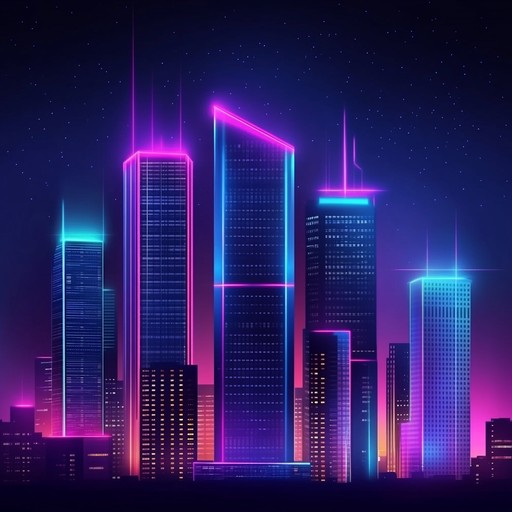 This track melds dreamy synth melodies with upbeat, groovy rhythms, creating an ethereal dance atmosphere suitable for night time cityscapes or futuristic settings. The fusion of vintage and modern synth sounds crafts a mesmerizing trance like journey, perfect for immersive evening experiences.