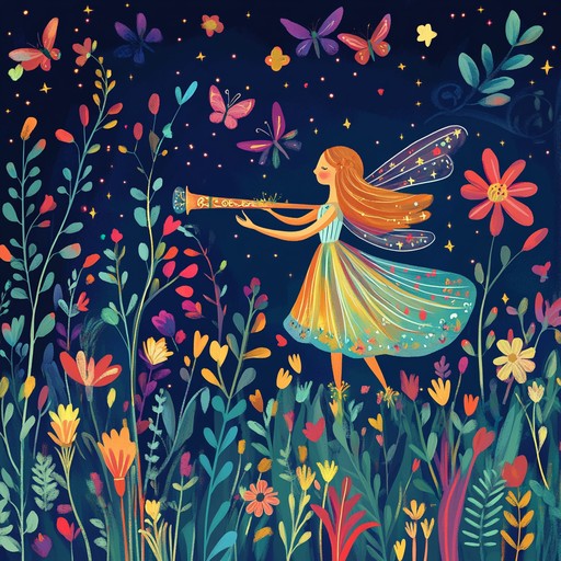 A gentle piece designed to soothe and inspire, using enchanting flute melodies to evoke images of magical landscapes where anything is possible. The music stirs feelings of wonder and comfort, nurturing young hearts and minds.