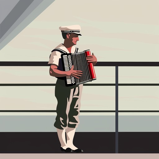 An energetic and joyous instrumental piece inspired by the russian navy's lively traditions, featuring vibrant accordion melodies, buoyant rhythms, and festive naval themes. Ideal for invoking nautical celebrations and the pride of maritime culture.