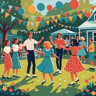 fun and joyful family dance music.